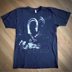 OOIOO - Band t shirt - Dark Blue/Silver - Size Large